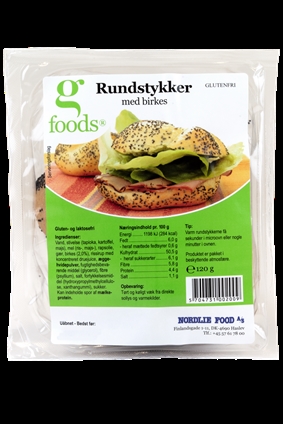 G-FOODS Rundstykker med Birkes, Glutenfri