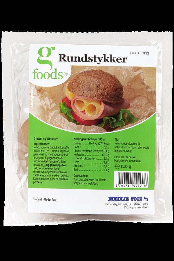 G-FOODS Rundstykker, Glutenfri