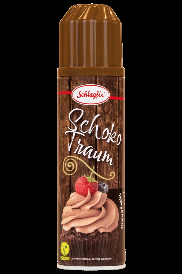 SCHLAGFIX Spraycreme Chokolade, Vegansk