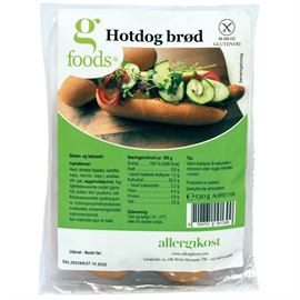 G-FOODS Hotdog Brød, Glutenfri Laktosefri