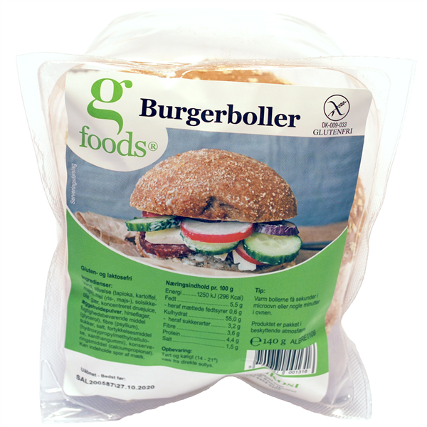 g-foods Burgerboller, to store boller