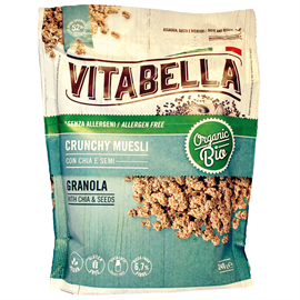 VITABELLA Granola med Chiafrø & Kerner, Økologisk Vegansk Glutenfri
