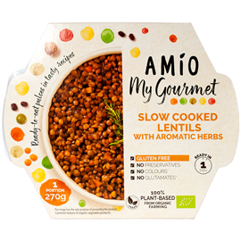AMIO Langtidskogte Linser m/Krydderurter, Økologisk Glutenfri
